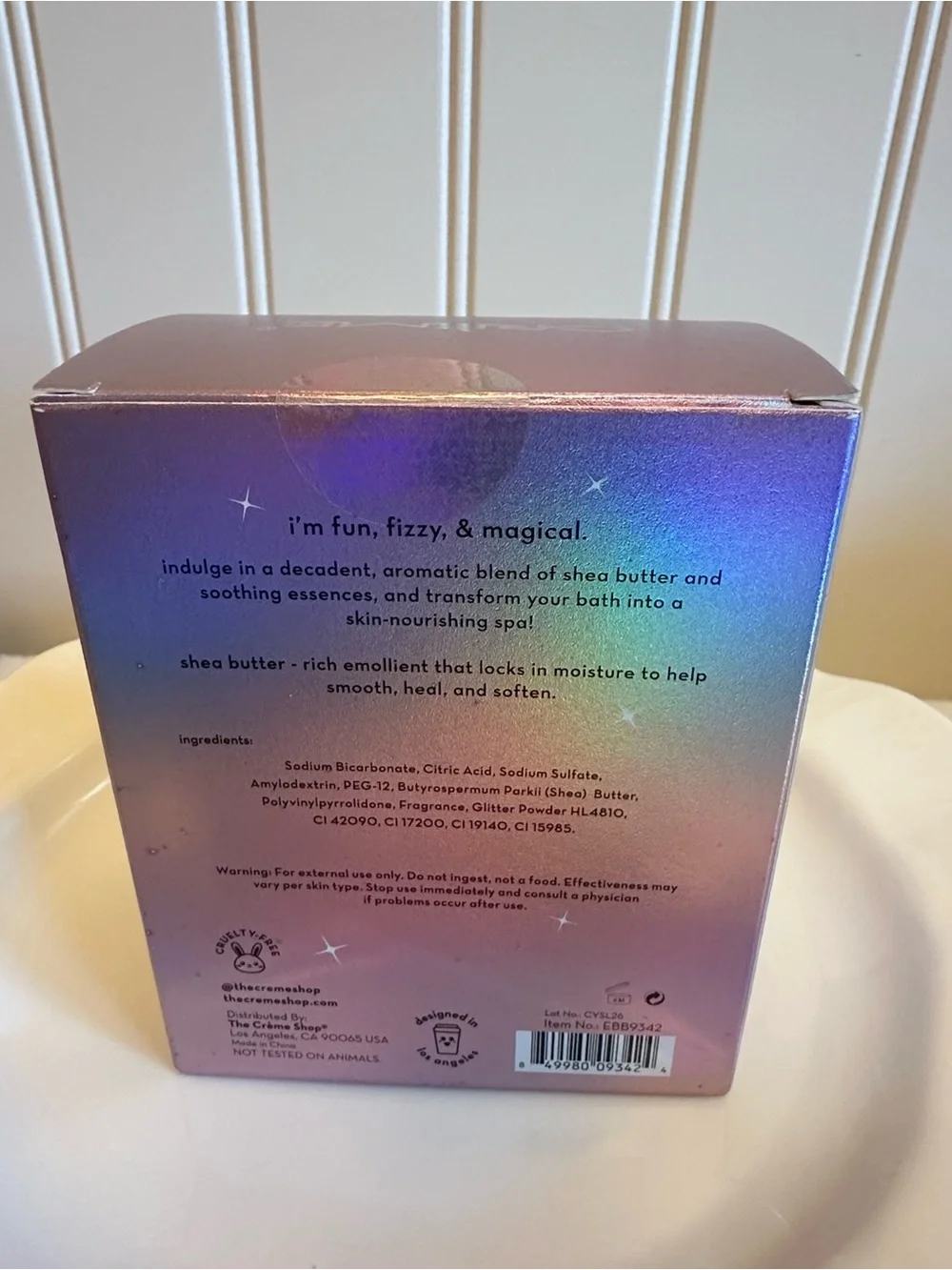 Crème Pink & Gold Heart Aromatherapy Bath Bomb - Unicorn Candy